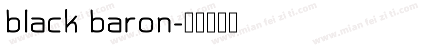 black baron字体转换